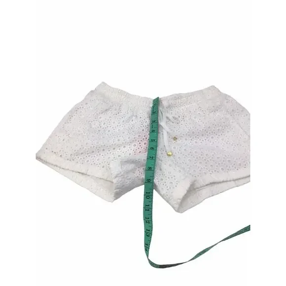 Lilly Pulitzer White Eyelet Baybreeze Shorts Size Extra Small New NWT - Picture 7 of 11